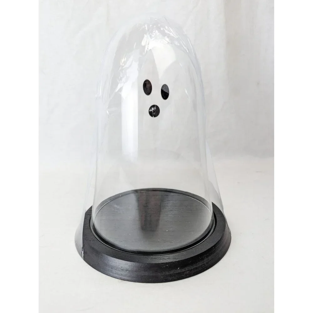 Target Bullseye's Playground Clear Glass Halloween Ghost Cloche Display Decor